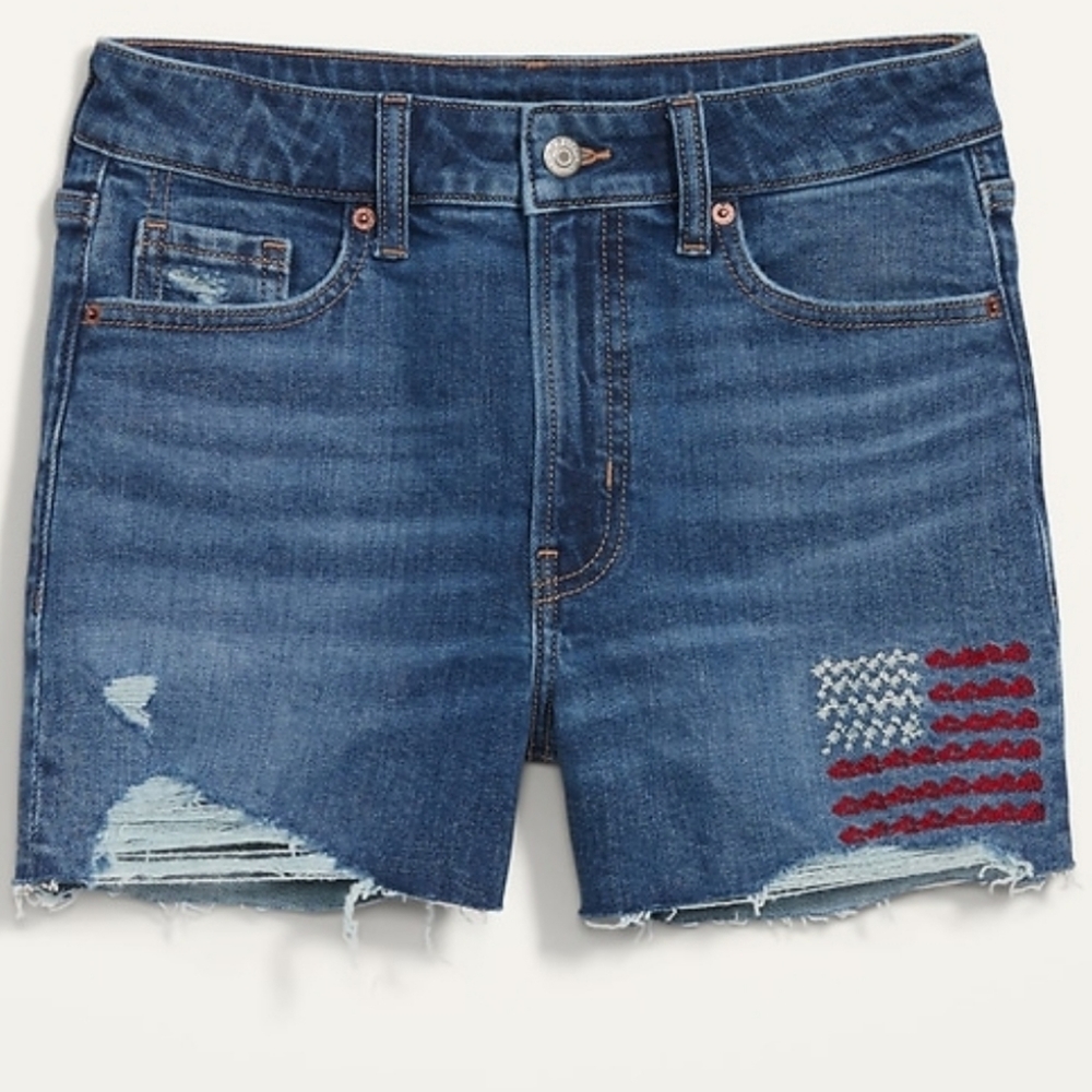 Old Navy Embroidered Cut-Offs